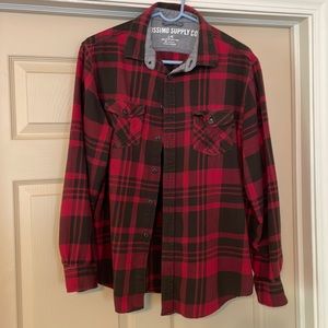 Mossimo Supply Co - Plaid Flannel Shirt - Mens size Large - EUC